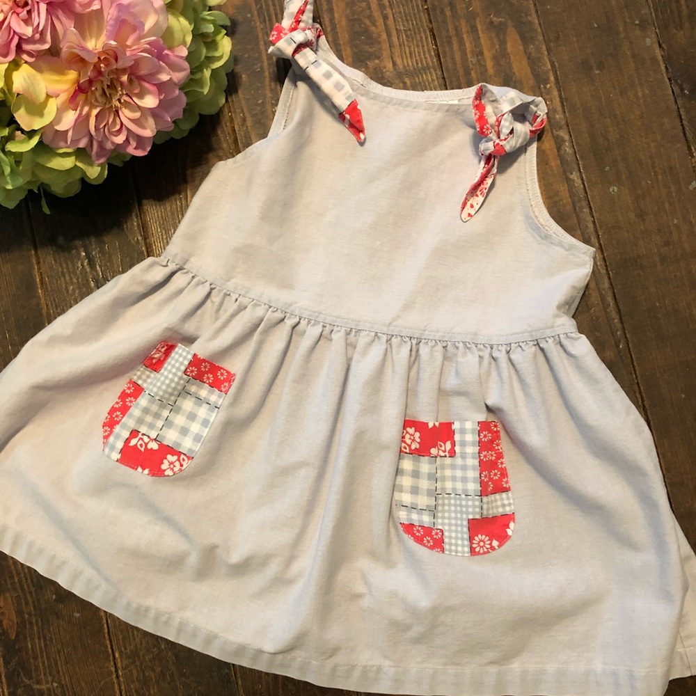 Light Denim Patchwork Dress